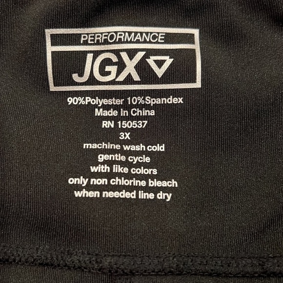 NWT JGX Tummy Control Leggings Black Size 3X - Picture 6 of 6